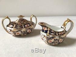 Royal Crown Derby Imari Complete Tea Set Pot Sugar Creamer Tray Cups & Saucers