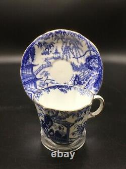 Royal Crown Derby Mikado Tea Pot, Cream, Covered Sugar & 4 Piece Dessert Set