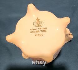 Royal Crown Spring Time 2357 Coffee Pot With Creamer/Sugar/ 2 Cups And Saucers