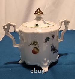 Royal Crown Spring Time 2357 Coffee Pot With Creamer/Sugar/ 2 Cups And Saucers