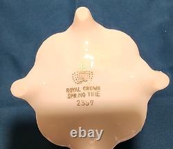 Royal Crown Spring Time 2357 Coffee Pot With Creamer/Sugar/ 2 Cups And Saucers