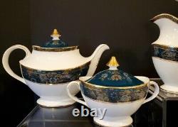 Royal Doulton Carlyle 2 Tea Pots 6 Cups Saucers Sugar Bowl Creamer