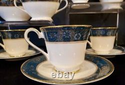 Royal Doulton Carlyle 2 Tea Pots 6 Cups Saucers Sugar Bowl Creamer