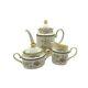 Royal Doulton Minton Jasmine Coffee / Tea Set Made In England Pot Creamer Sugar