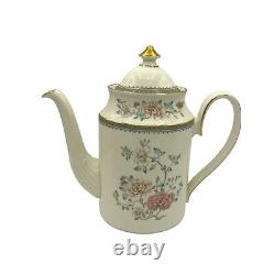 Royal Doulton Minton Jasmine Coffee / Tea Set Made in England Pot Creamer Sugar
