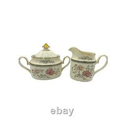 Royal Doulton Minton Jasmine Coffee / Tea Set Made in England Pot Creamer Sugar