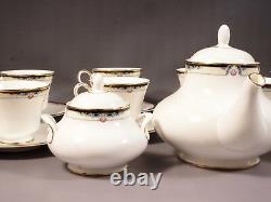 Royal Doulton Rhodes Gold TEA set Teapot Cups Sugar VINTAGE