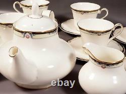 Royal Doulton Rhodes Gold TEA set Teapot Cups Sugar VINTAGE