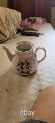 Royal Dulton Miramont Hand Painted tea pot and creamer