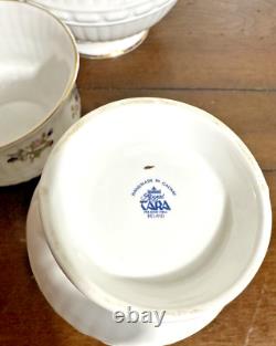 Royal Tara Fine Bone China Harmony Tea Pot Open Sugar & Creamer Set Discontinued