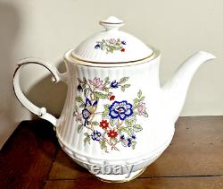 Royal Tara Fine Bone China Harmony Tea Pot Open Sugar & Creamer Set Discontinued