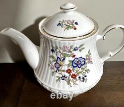 Royal Tara Fine Bone China Harmony Tea Pot Open Sugar & Creamer Set Discontinued