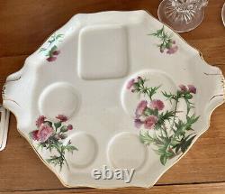 Royal Winton Breakfast Set One Scotch Thistle TeaPot Toast Rack Tray Cup Cream