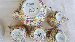 Royal Winton Chintz Clevedon Teapot, Cups Saucers 15 pcs, Summertime 3 pc Set