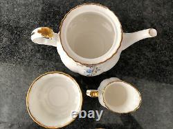 Royal albert moonlight rose Medium Teapot, Milk Jug, Sugar Bowl Set