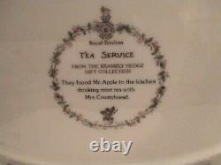 Royal doulton brambly hedge full miniature tea set rare tea pot cake plate