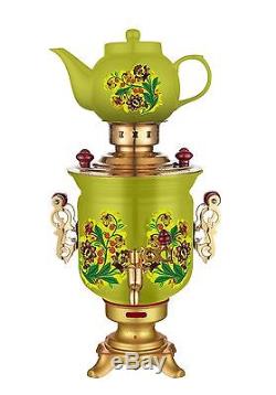 Russian Modern Electric Samovar Teapot Set Art Design Tea Kettle Teakettle