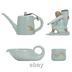 Ruyao Kung Fu Tea Set, High End Light Luxury Tea Pot and Cup Set