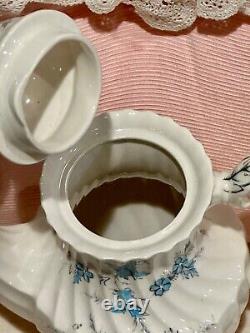 SET 6 Myott Staffordshire Forget Me Not TEA POT Creamer Cup Saucer Coffee MINT