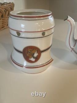 SET OF 1820'S PORCELAINE DE PARIS Tea Pot & Warmer Rare Find