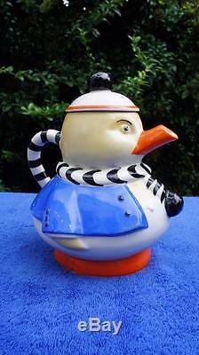 Shelley Mabel Lucie Attwell Novelty Duck Teapot Milk Jug And Sugar Bowl Set