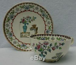 SPODE china CANTON 2/528 pattern 18-piece TEA or DESSERT Set Teapot Cup Salad