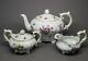 Spring Violets Rossetti Tea Set Teapot Sugar Bowl Creamer Hand Painted Japan