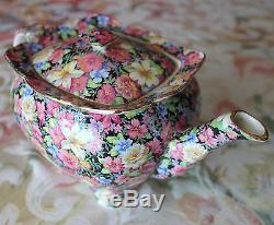 STAFFORDSHIRE Late Athena Tea Pot & Lid Floral Chintz Florence by Royal Winton
