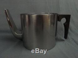 STELTON Stainless Steel CYLINDA-LINE Teapot ARNE JACOBSEN Design Denmark
