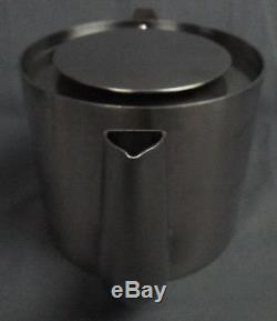 STELTON Stainless Steel CYLINDA-LINE Teapot ARNE JACOBSEN Design Denmark