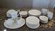 Syracuse Pottery Shelledge Set-plates, Bowls, Tea Pot, Creamer, Sugar, Platter