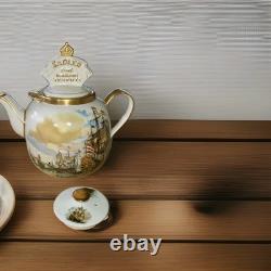 Sadler Advertising Round Globe Teapot. Very Rare. Gilded. Ships. 12 Inch High
