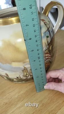 Sadler Advertising Round Globe Teapot. Very Rare. Gilded. Ships. 12 Inch High
