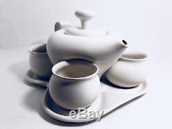 Saenger Porcelain Tea Pot Set 4 Cups Vintage Peter