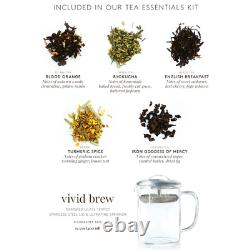 Samovar Essential Tea Gift Set 5 Premium Whole Leaf Teas Brewing Pot & Scoop