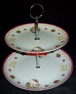 Sanrio Hello Kitty x Crabtree & Evelyn Rose Tea Set With Pot Cup Plate Limited