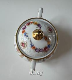 Schumann Bavaria Tea Set Dresdener Art Flowers Teapot, Sugar Bowl & Creamer