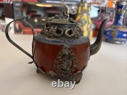Set Of 3 Antique Tibetan Ceremonial Tea Pots