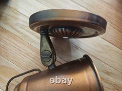 Set Of 4 Vintage Copper and Brass Tea Pot Wall Sconces Light Fixtures