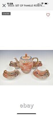 Set Of Famille Rose Tea Pot