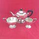 Set Of Silver Plated Tea Pot With Milk Jug & Sugar Bowl 6000 Na