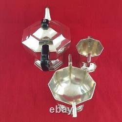 Set Of Silver Plated Tea Pot With Milk Jug & Sugar Bowl 6000 NA