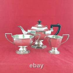 Set Of Silver Plated Tea Pot With Milk Jug & Sugar Bowl NA 6000