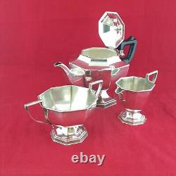 Set Of Silver Plated Tea Pot With Milk Jug & Sugar Bowl NA 6000