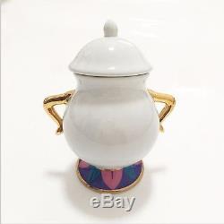 Set Teiera Mrs. Bric La Bella E La Bestia Teapot Sugar Bowl Cup Zuccheriera Pot