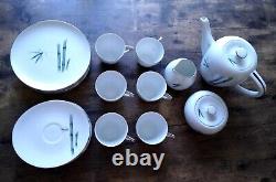 Set of 21 SANGO Japan BAMBOO Plates, Saucer, Creamer & Sugar, Tea Cup, Tea Pot