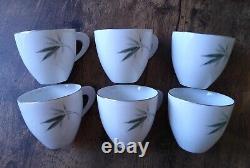 Set of 21 SANGO Japan BAMBOO Plates, Saucer, Creamer & Sugar, Tea Cup, Tea Pot