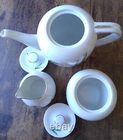 Set of 21 SANGO Japan BAMBOO Plates, Saucer, Creamer & Sugar, Tea Cup, Tea Pot