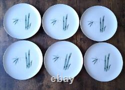 Set of 21 SANGO Japan BAMBOO Plates, Saucer, Creamer & Sugar, Tea Cup, Tea Pot