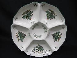 Set of 4 Spode CHRISTMAS TREE Serving Dishes Teapots, 3-Tier Tray, Chip & Dip